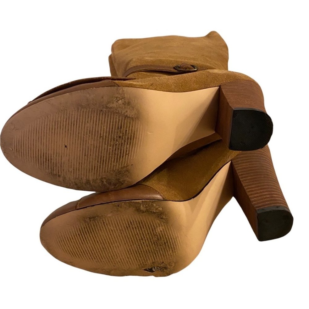 Joyfolie Lakin Brown/Fawn Heeled Boots 8.5 - Picture 6 of 8